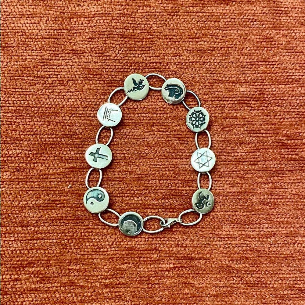 Vintage Silver charm bracelet